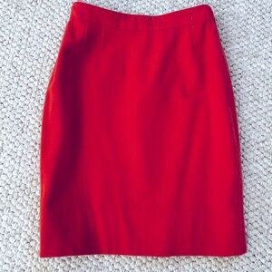 Wool A-line skirt